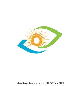 Diseño de la plantilla de logotipo de la ilustración de Sun Vector