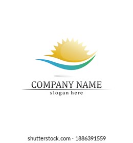 Sun Vector illustration Icon Logo Template design Business 