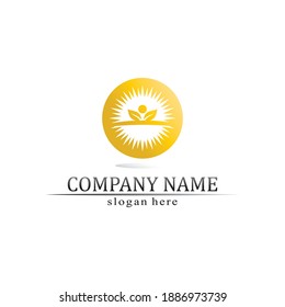Sun Vector illustration Icon Logo Template design
