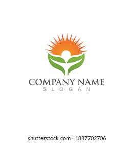 Sun Vector illustration Icon Logo Template design