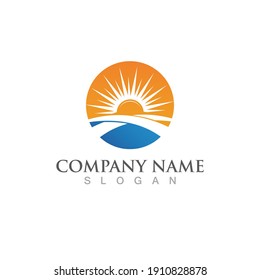 Sun Vector illustration Icon Logo Template design