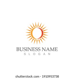 Cool Simple Sun Logo Vector Stock Vector (Royalty Free) 1720771162