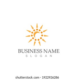 Sun Vector illustration Icon Logo Template design