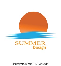 Diseño de la plantilla de logotipo de la ilustración de Sun Vector