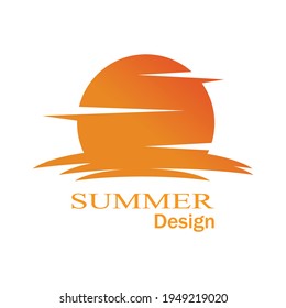 Diseño de la plantilla de logotipo de la ilustración de Sun Vector