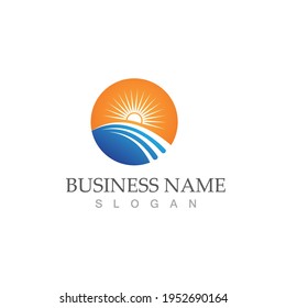 Sun Vector illustration Icon Logo Template design