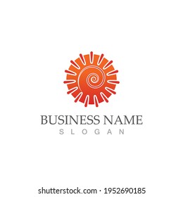 Sun Vector illustration Icon Logo Template design