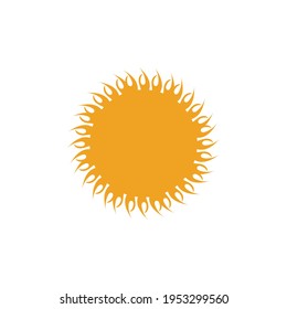Diseño de la plantilla de logotipo de la ilustración de Sun Vector
