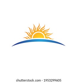 Sun Vector illustration Icon Logo Template design