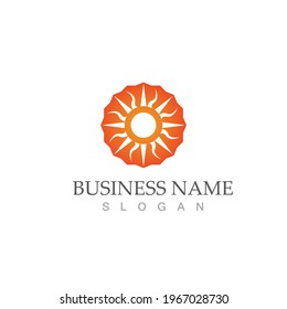 Sun Vector illustration Icon Logo Template design