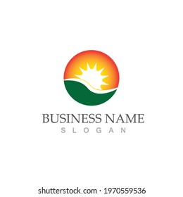 Sun Vector illustration Icon Logo Template design