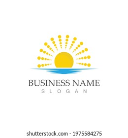 Sun Vector illustration Icon Logo Template design
