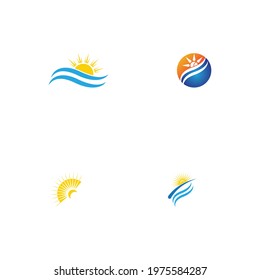 Sun Vector illustration Icon Logo Template design