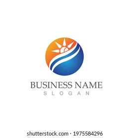 Sun Vector illustration Icon Logo Template design