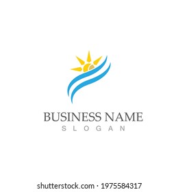 Sun Vector illustration Icon Logo Template design