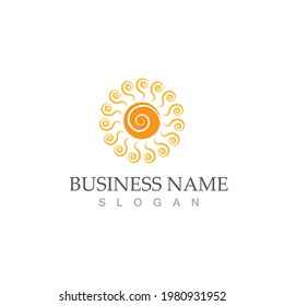 Sun Vector illustration Icon Logo Template design