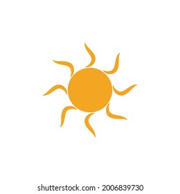 Logo-Vorlagendesign für Sun-Vektorgrafik-Symbol