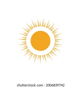 Diseño de la plantilla de logotipo de la ilustración de Sun Vector