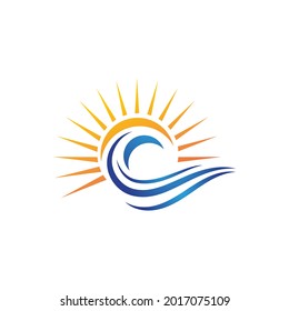 Sun Vector illustration Icon Logo Template design