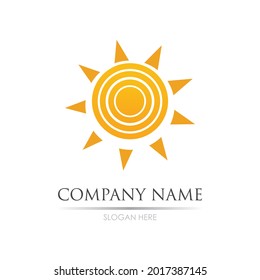 Sun Vector illustration Icon Logo Template design