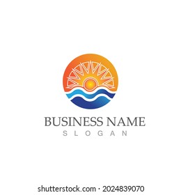 Sun Vector illustration Icon Logo Template design