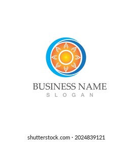 Sun Vector illustration Icon Logo Template design