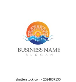 Sun Vector illustration Icon Logo Template design