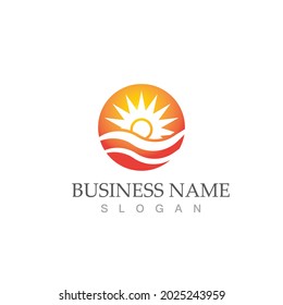 Sun Vector illustration Icon Logo Template design