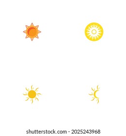 Diseño de la plantilla de logotipo de la ilustración de Sun Vector