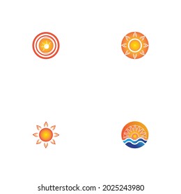 Sun Vector illustration Icon Logo Template design