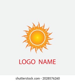 Logo-Vorlagendesign für Sun-Vektorgrafik-Symbol