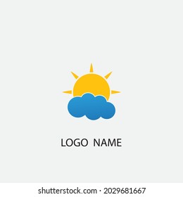 Logo-Vorlagendesign für Sun-Vektorgrafik-Symbol