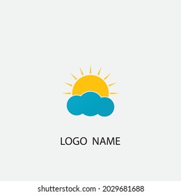 Diseño de la plantilla de logotipo de la ilustración de Sun Vector