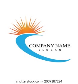 Sun Vector illustration Icon Logo Template design