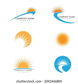 Sun Vector illustration Icon Logo Template design