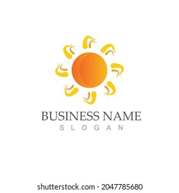 Sun Vector illustration Icon Logo Template design