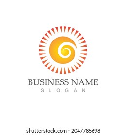 Sun Vector illustration Icon Logo Template design