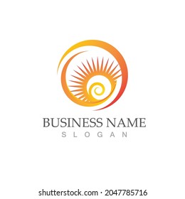 Sun Vector illustration Icon Logo Template design