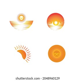 Sun Vector illustration Icon Logo Template design