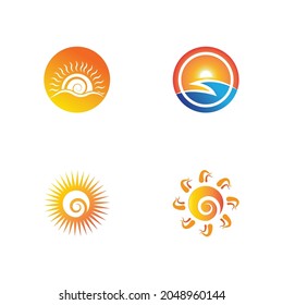 Sun Vector illustration Icon Logo Template design