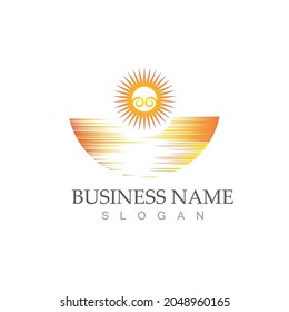 Sun Vector illustration Icon Logo Template design