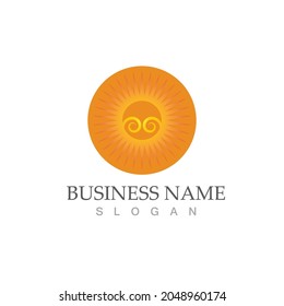 Sun Vector illustration Icon Logo Template design