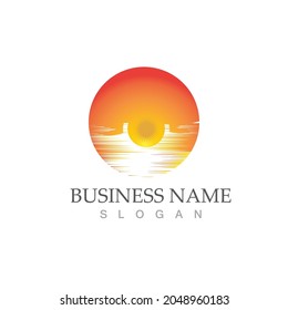 Sun Vector illustration Icon Logo Template design