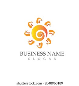 Sun Vector illustration Icon Logo Template design