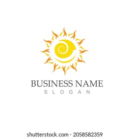 Sun Vector illustration Icon Logo Template design