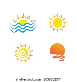 Sun Vector illustration Icon Logo Template design