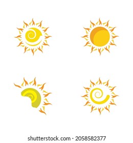 Sun Vector illustration Icon Logo Template design