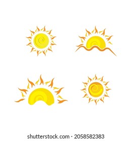 Sun Vector illustration Icon Logo Template design