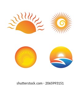 Sun Vector illustration Icon Logo Template design