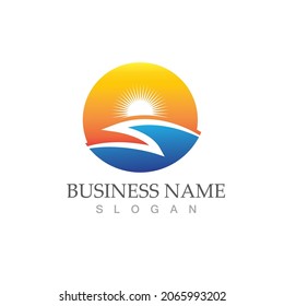Sun Vector illustration Icon Logo Template design